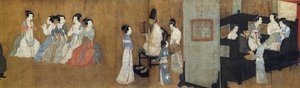 Nächtliche Vergnügungen von Han Xizai (Detail)