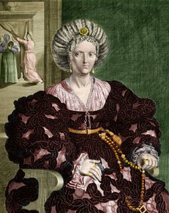 Porträt von Lucrezia Borgia, Italien von Guercino (1591 1666) (after)