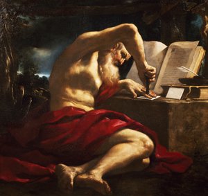 St. Hieronymus versiegelt Brief