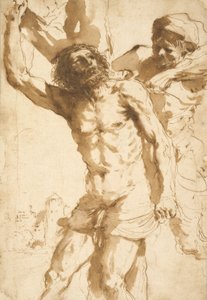 Studie für das Martyrium des Heiligen Bartholomäus von Guercino