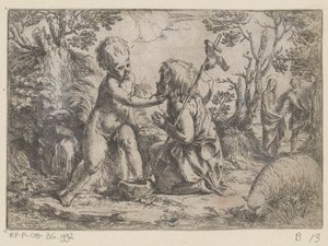 Das Christuskind und der junge Johannes der Täufer
