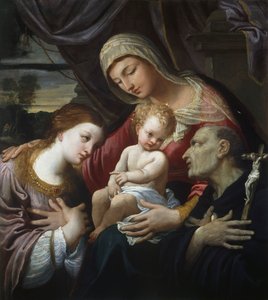 Madonna mit Kind und Heiligen von Guido Reni