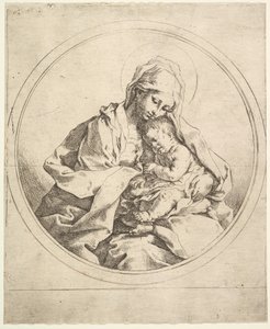Die Madonna und das Kind im Rund von Guido Reni