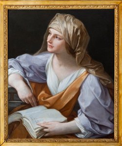 Die Sibylle Gemälde von Guido Reni genannt der Guide (1575-1642) Apartments von Maria Brignole Sale (Brignole-Sale) De Ferrari, Herzogin von Galliera (1811-1888), die Möbel stammen aus dem Hotel Matignon, ihrer Pariser Residenz. Palazzo Rosso, Genua von Guido Reni