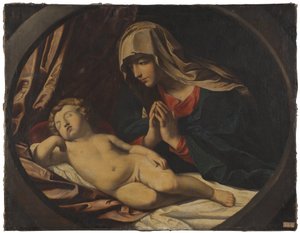 Die Jungfrau und das schlafende Kind von Guido Reni