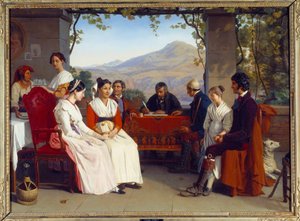 Italienische Gesellschaft: „Der Ehevertrag in Italien im Jahr 1831“ von Guillaume Bodinier