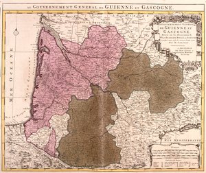 Guyenne, Gascogne, Frankreich von Guillaume Delisle