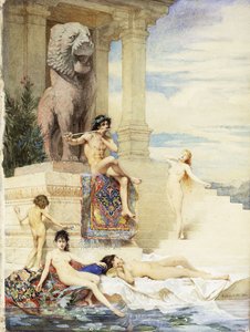 Die Elfenbeinflöte, 1876 von Guillaume Dubufe