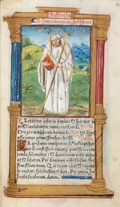 Gedrucktes Stundenbuch Gebrauch von Rom: fol. 108r, St. Bernhard von Clairvaux, 1510