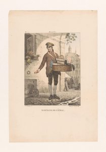 Verkäufer von Gebäck in Brüssel von Guillaume Philidor Van den Burggraaff