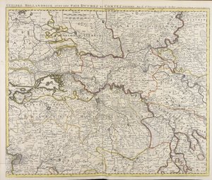 Gueldre hollandoise mit den benachbarten Ländern, Herzogtümern und Grafschaften von Guillaume Sanson