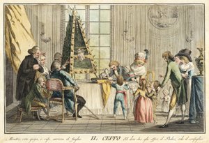 Il Ceppo aus Giuochi, Trattenimenti e Feste Annue che si Costumano in Toscana e Specialmente in Firenze, veröffentlicht 1790