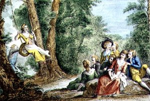 Florentinische Spiele, die Schaukel