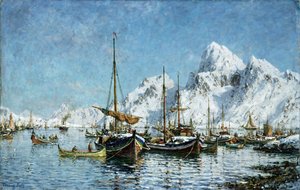 Vom Hafen von Solvaer