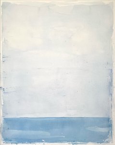 Ruhiger blauer Horizont
