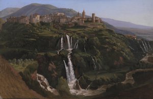 Blick auf Tivoli in Italien