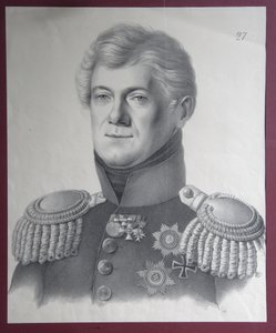 Porträt von Prinz Dmitriy Vladimirovich Golitsyn 1771-1844, 1820er Jahre von Gustav Adolf Hippius
