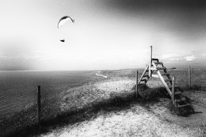 Küsten-Paraglider-Blick von Gustav Davidsson