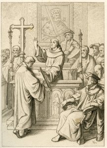 Martin Luther wird zum Doktor der Heiligen Schrift promoviert von Gustav Ferdinand Leopold Konig