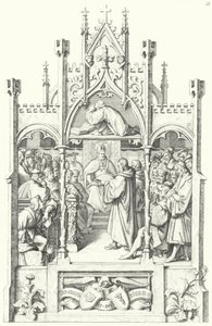 Szenen aus dem Leben von Martin Luther (Gravur) von Gustav Ferdinand Leopold Konig