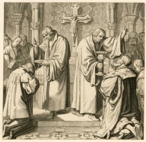 Die Kommunion, Luther gibt sie dem Kurfürsten Johann Friedrich (Johann Friedrich I. von Sachsen)