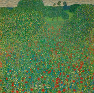 Ein Mohnfeld von Gustav Klimt