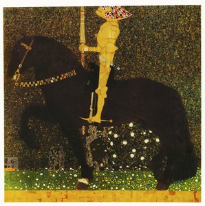 Das Leben ist ein Kampf oder der goldene Ritter von Gustav Klimt
