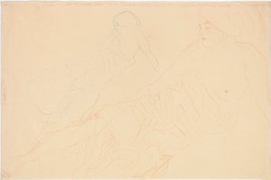 Liegende Akte, 1913 von Gustav Klimt