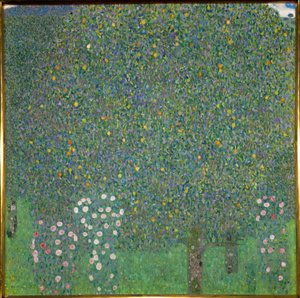 Rosen unter den Bäumen. 1918 von Gustav Klimt