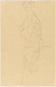 Stehende Frau von Gustav Klimt