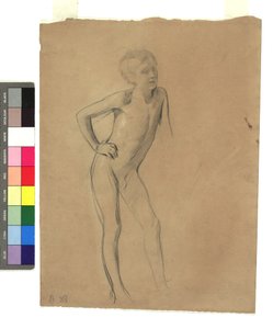 Stehender Knabenakt von Gustav Klimt