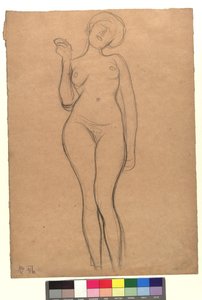 Stehender weiblicher Akt von Gustav Klimt