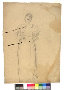 Studie zu einer stehenden Sängerin von Gustav Klimt