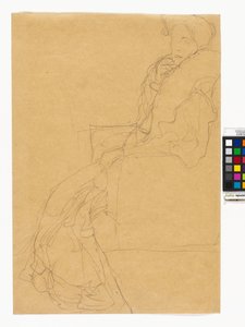 Studie zum Bildnis Fritza Riedler von Gustav Klimt