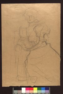 Studie zum Bildnis Sonja Knips von Gustav Klimt