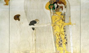 Der Beethovenfries, (Detail): Ritter in glänzender Rüstung, 1902