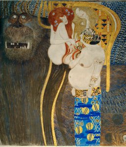 Der "Beethovenfries", Detail von Gustav Klimt