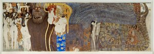 Der "Beethovenfries", (Detail) von Gustav Klimt