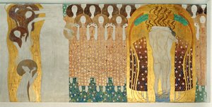 Der Beethovenfries, Detail von Gustav Klimt