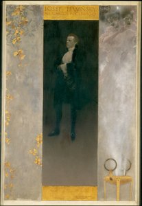 Der Schauspieler Josef Lewinsky als Carlos in Goethes "Clavigo" von Gustav Klimt