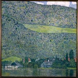 Ansicht eines Schlosses in Unterach am Attersee, 1915