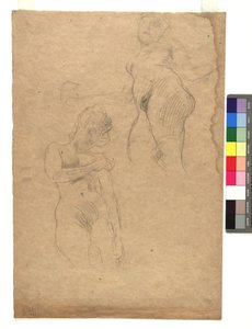 Zwei Studien weiblicher Akte von Gustav Klimt