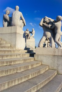 Norwegen, Oslo. Vigelandsparken. Skulpturen von Gustav Vigeland (1869-1943) von Gustav Vigeland