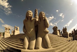 Vigeland-Skulptur, Frognerpark, Oslo, Norwegen, Europa