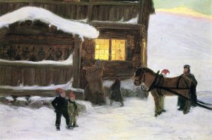 Die Gäste kommen an von Gustav Wentzel
