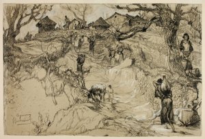 Aquemoun, Algerien von Gustave Achille Guillaumet