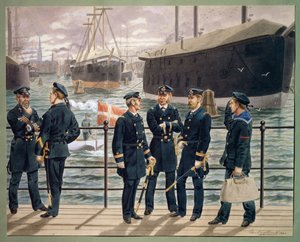 Offiziere und Truppen der dänischen Marine von Gustave Brock