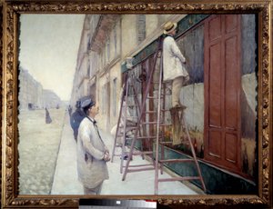 Maler im Gebäude im Jahr 1877