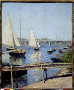 Segelboote in Argenteuil von Gustave Caillebotte