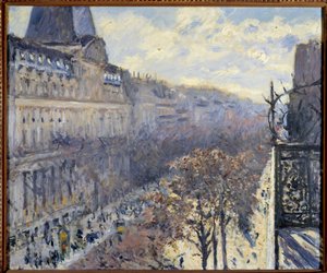Der Boulevard des Italiens in Paris, Gemälde von Gustave Caillebotte (1848-1894) 1880 von Gustave Caillebotte